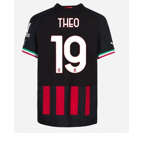 Dres AC Milan Theo Hernandez #19 Domaci 2022-23 Kratak Rukav